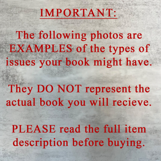 25% OFF SALE - Damaged Copies (Multiple Books Available