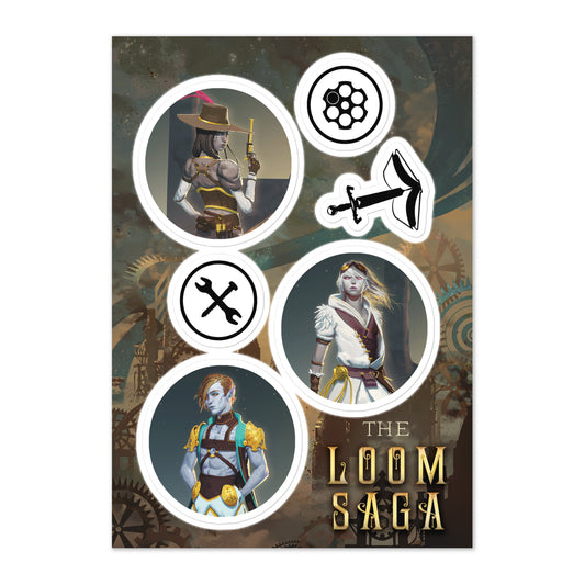 Loom Saga Sticker Sheet
