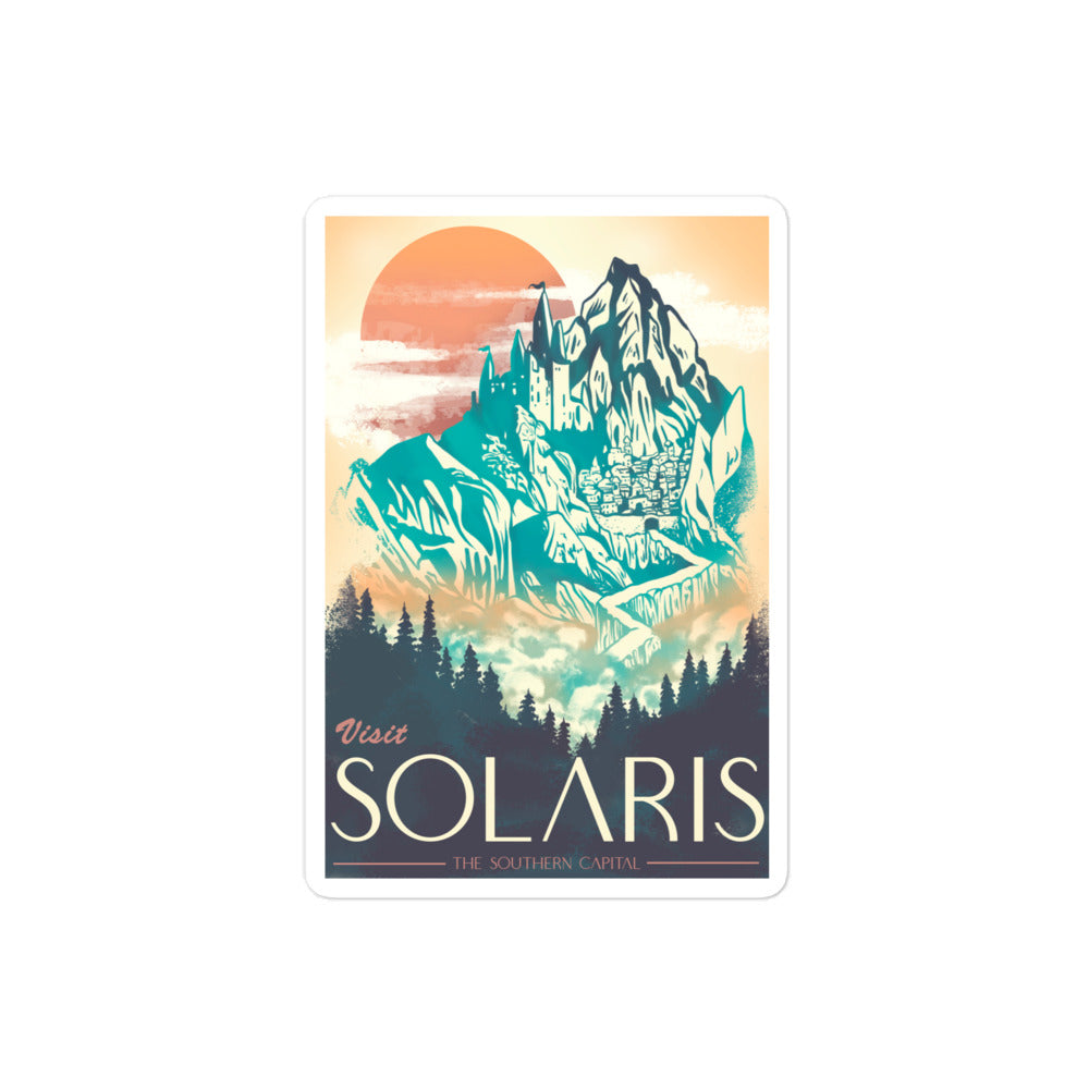 Visit Solaris Retro Sticker