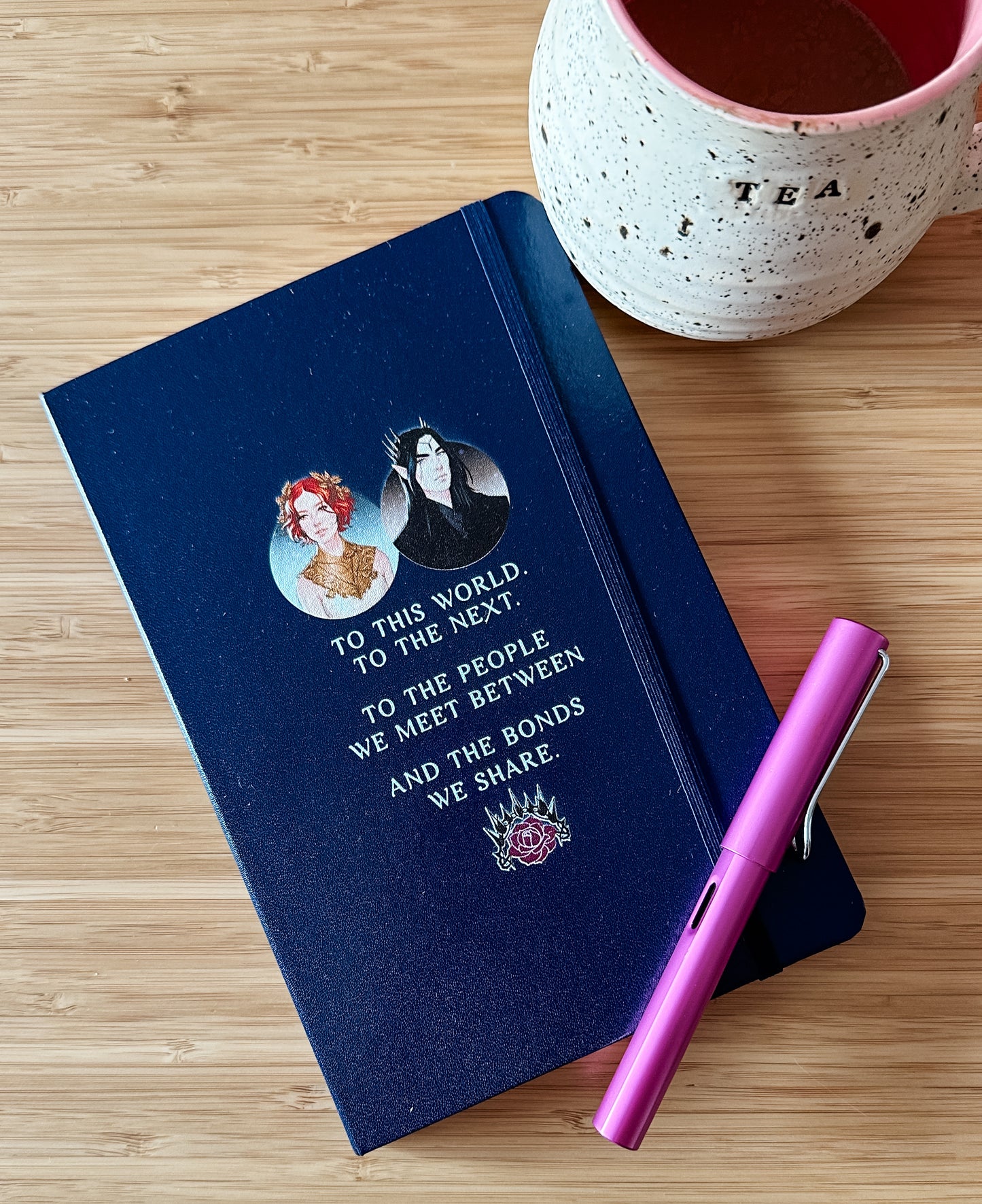 "To This World..." Luella and Eldas Hardcover Notebook