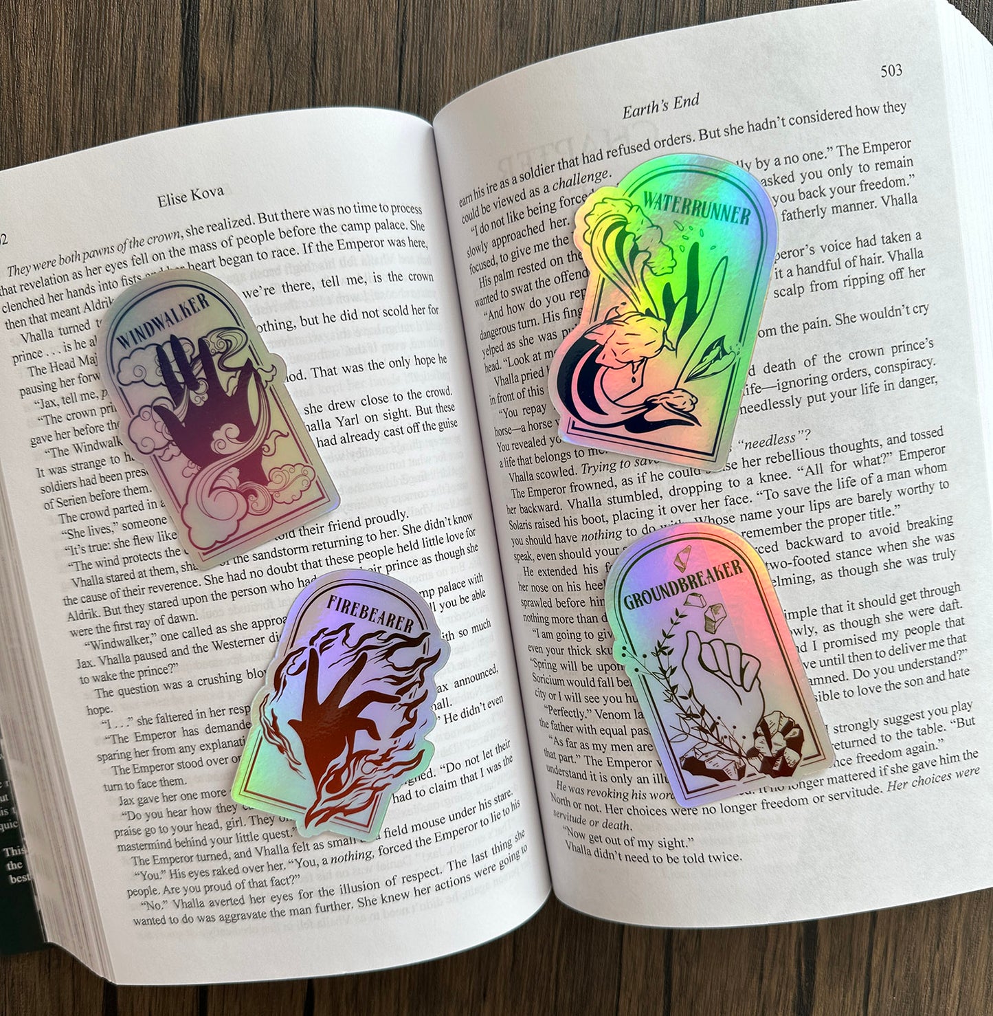 Elemental Affinity Holographic Sticker Set