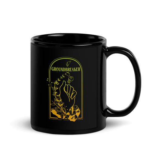 Groundbreaker Black Glossy Mug