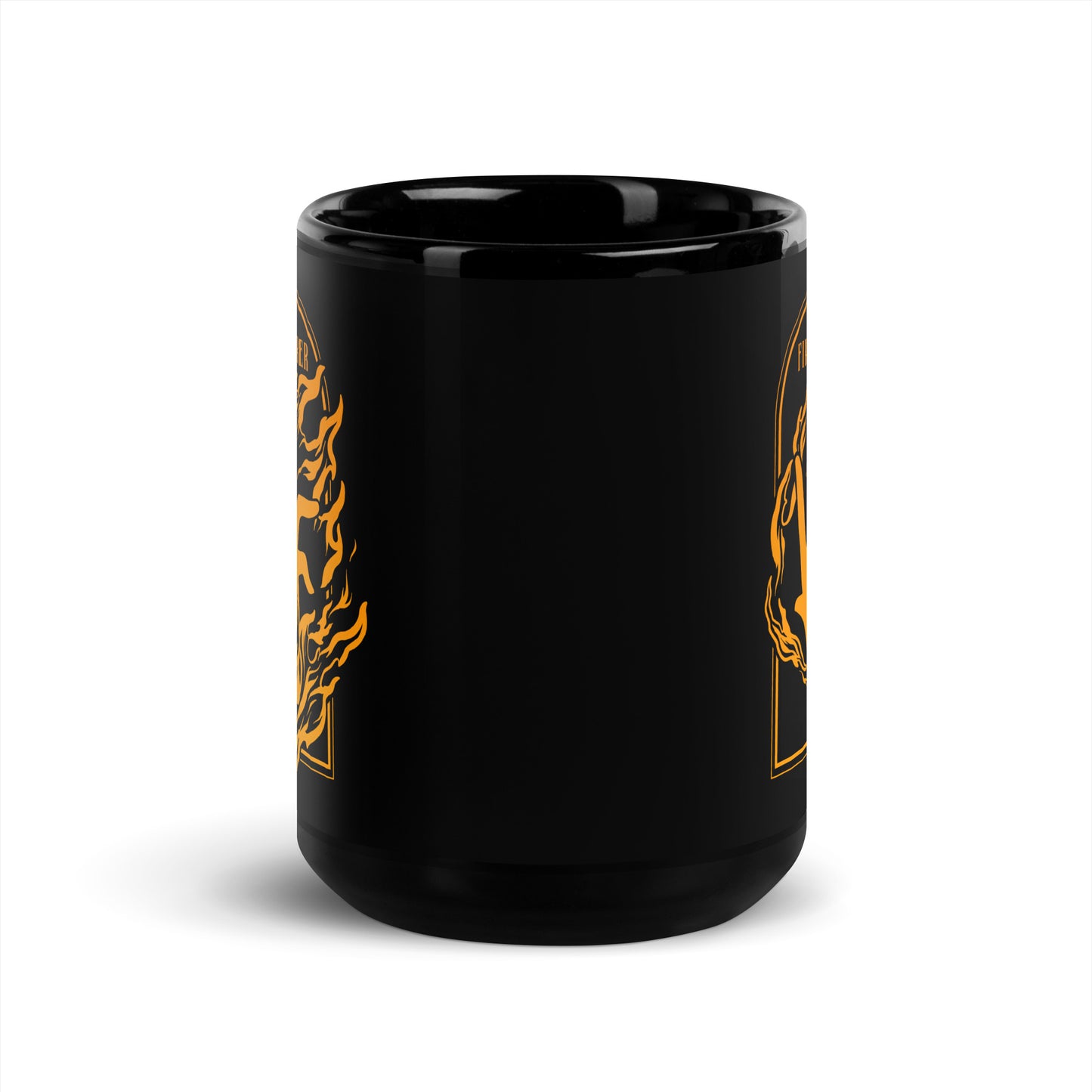 Firebearer Black Glossy Mug