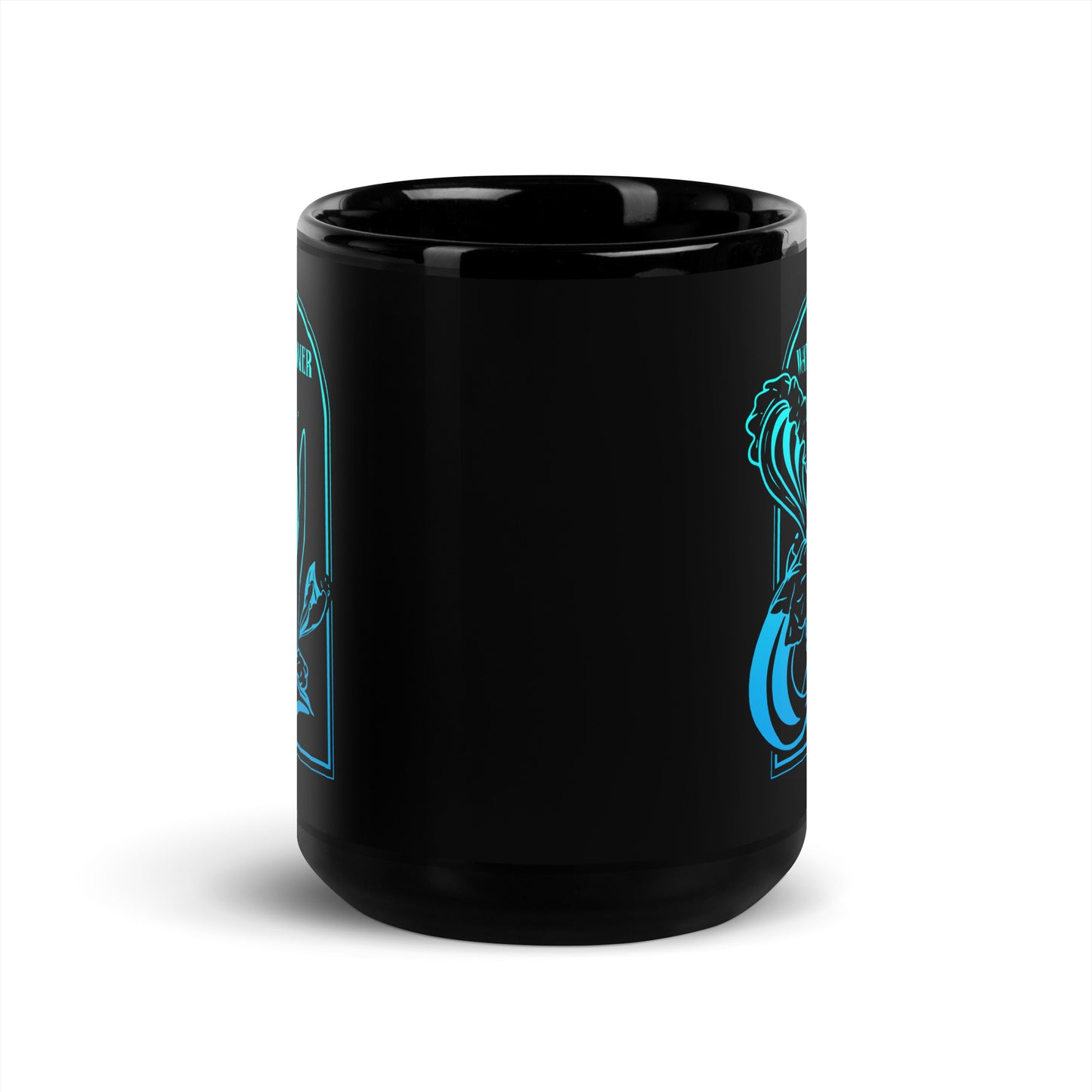 Waterrunner Black Glossy Mug