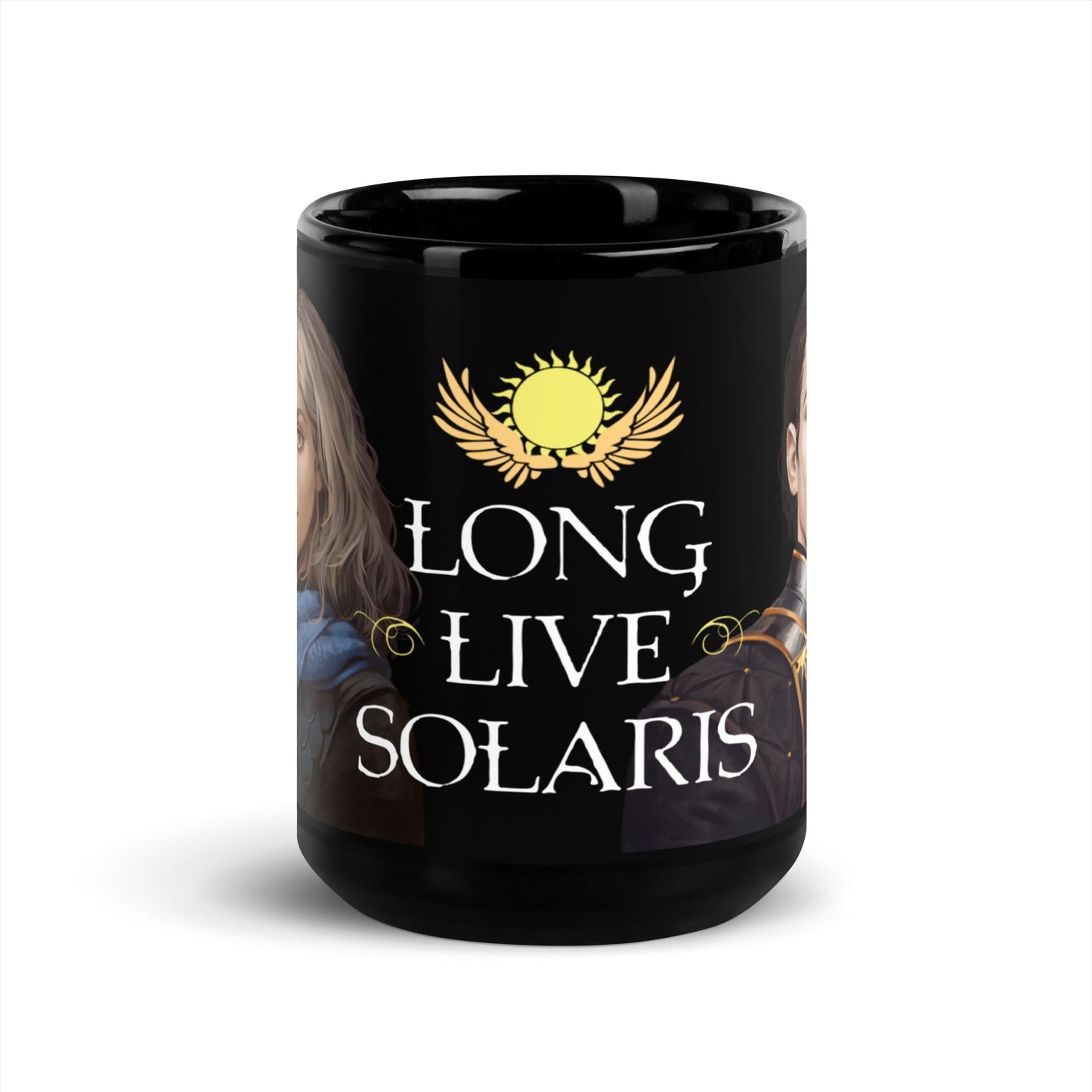 "Long Live Solaris" - Vhalla and Aldrik Character and Quote Mug