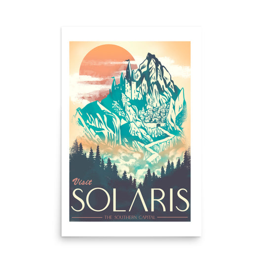Visit Solaris Capital Retro Poster
