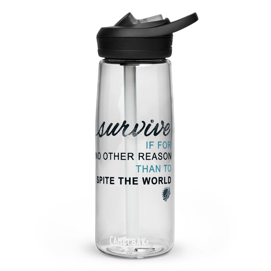 Survive Quote Sports Water Bottle