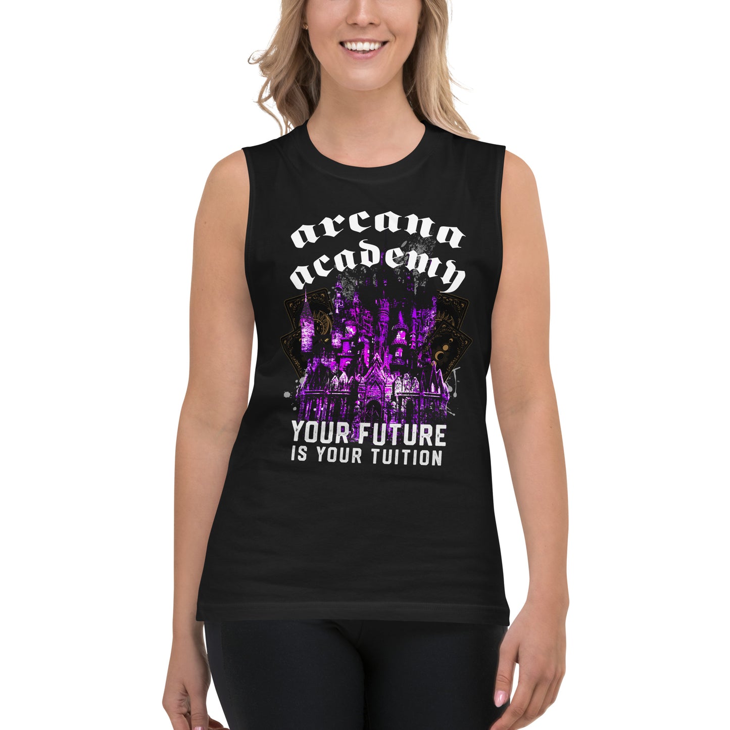 Arcana Academy Grunge Castle Muscle Tank