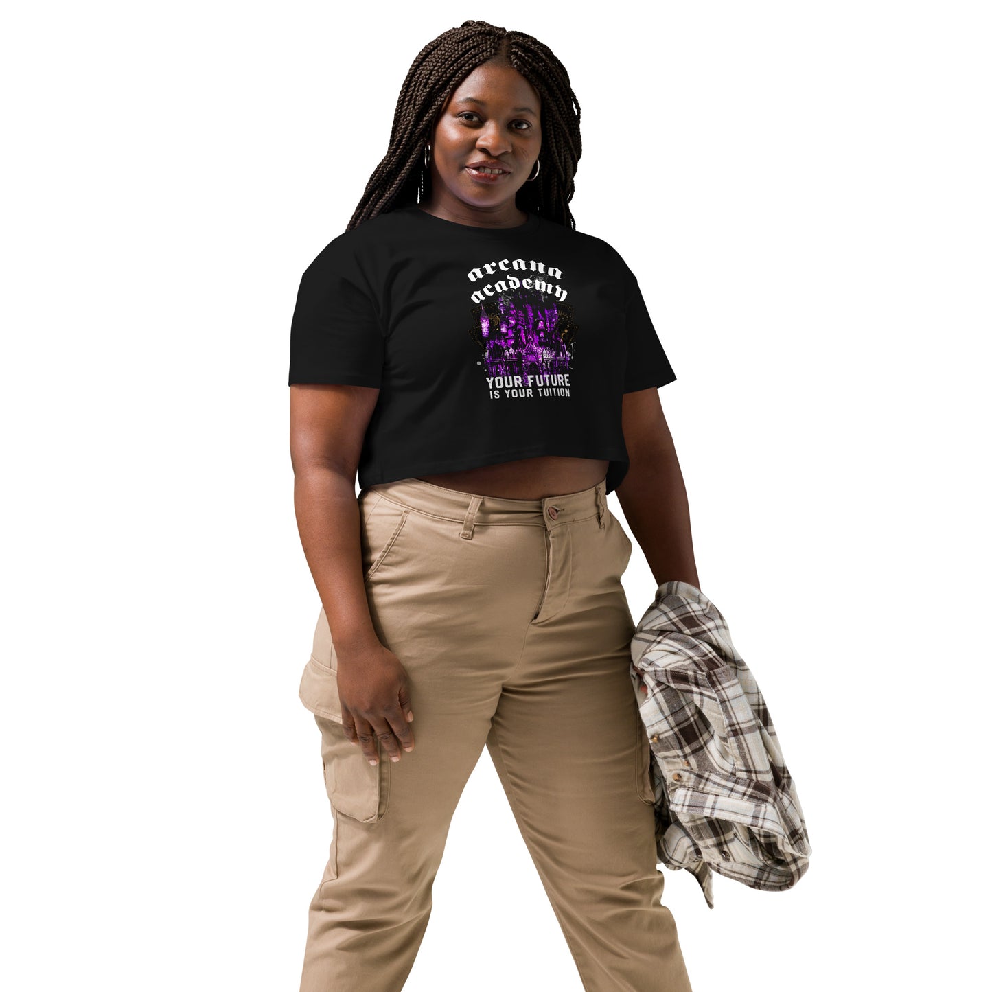 Arcana Academy Grunge Castle Crop Top