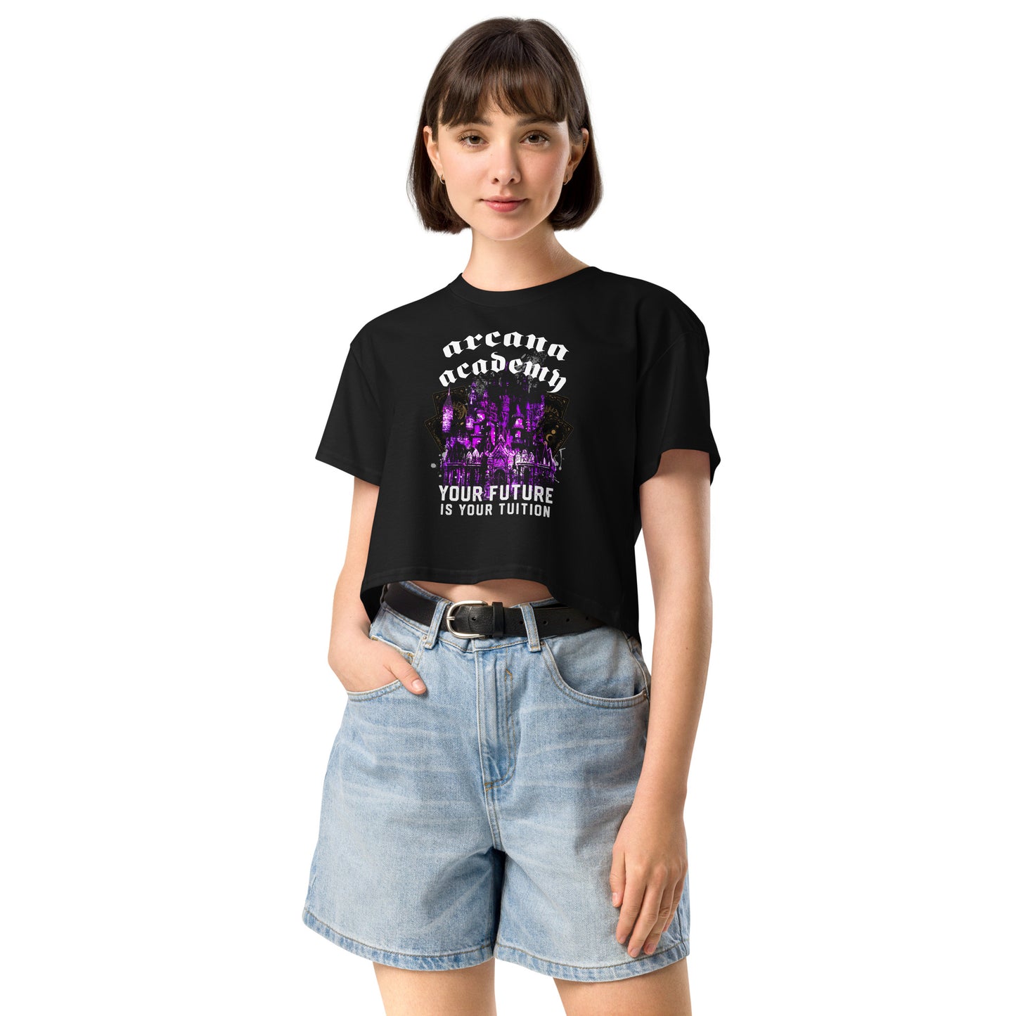 Arcana Academy Grunge Castle Crop Top