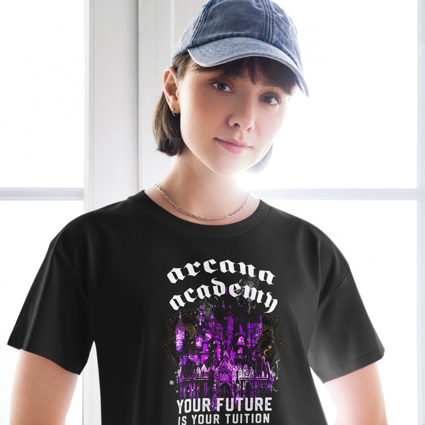 Arcana Academy Grunge Castle Crop Top