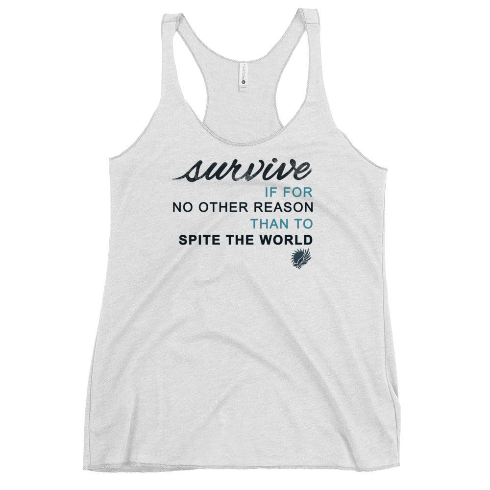 Survive Quote (Air Awakens) Racerback Tank