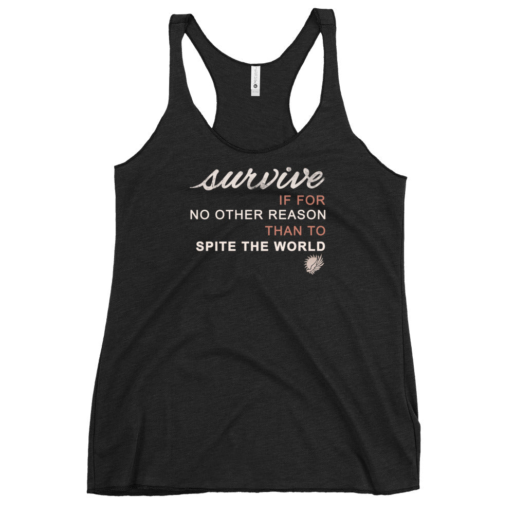 Survive Quote (Air Awakens) Racerback Tank