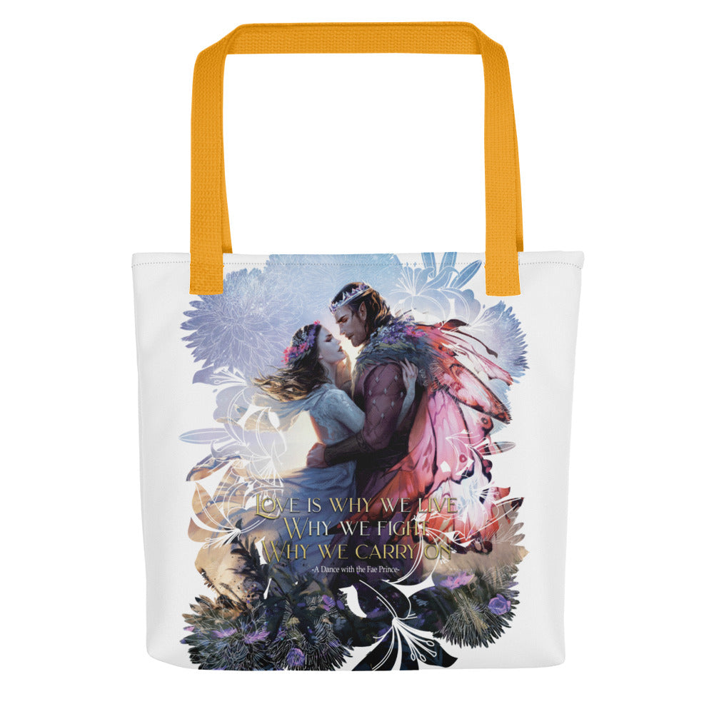 A Dance with the Fae Prince Quote Tote