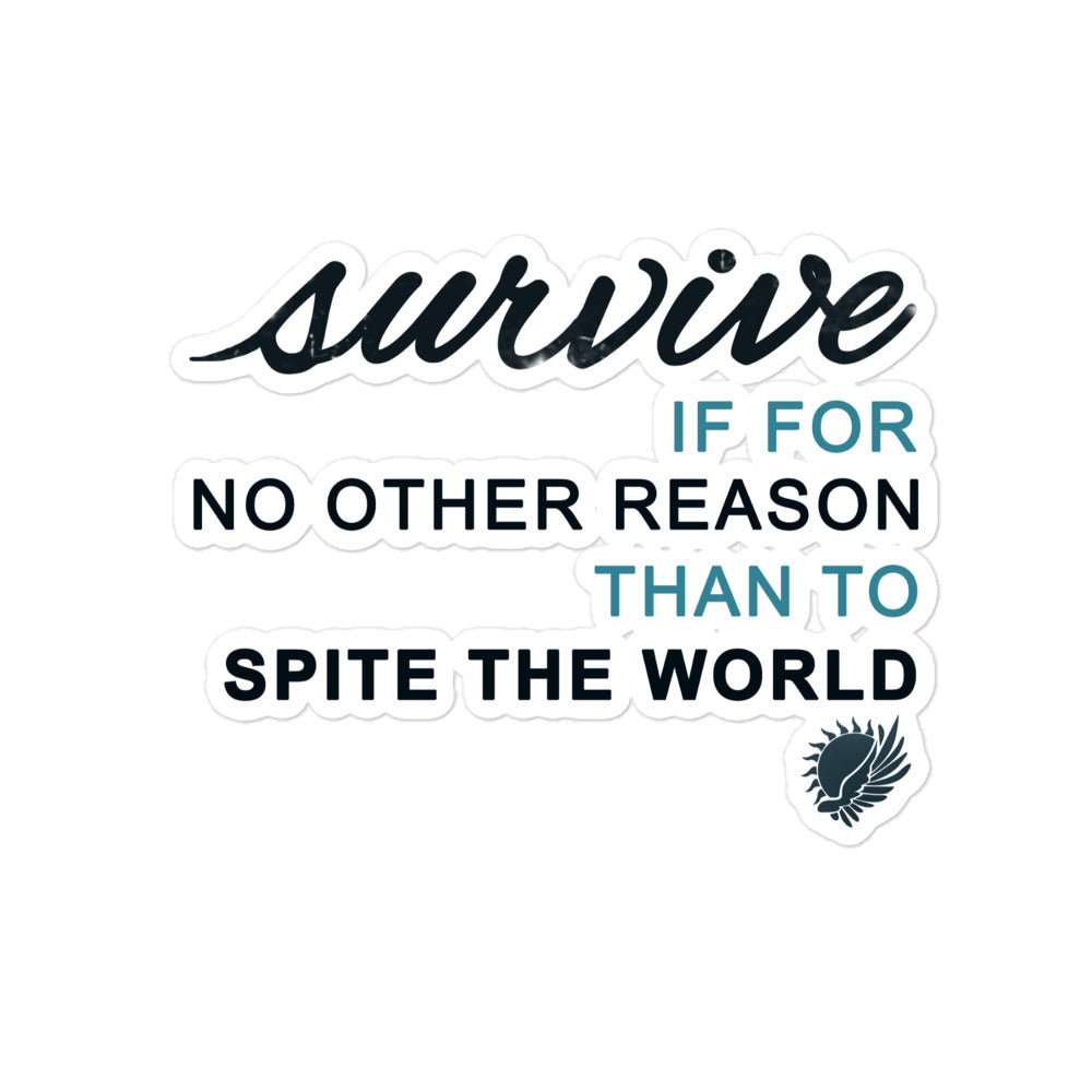 Air Awakens Survive Quote Sticker