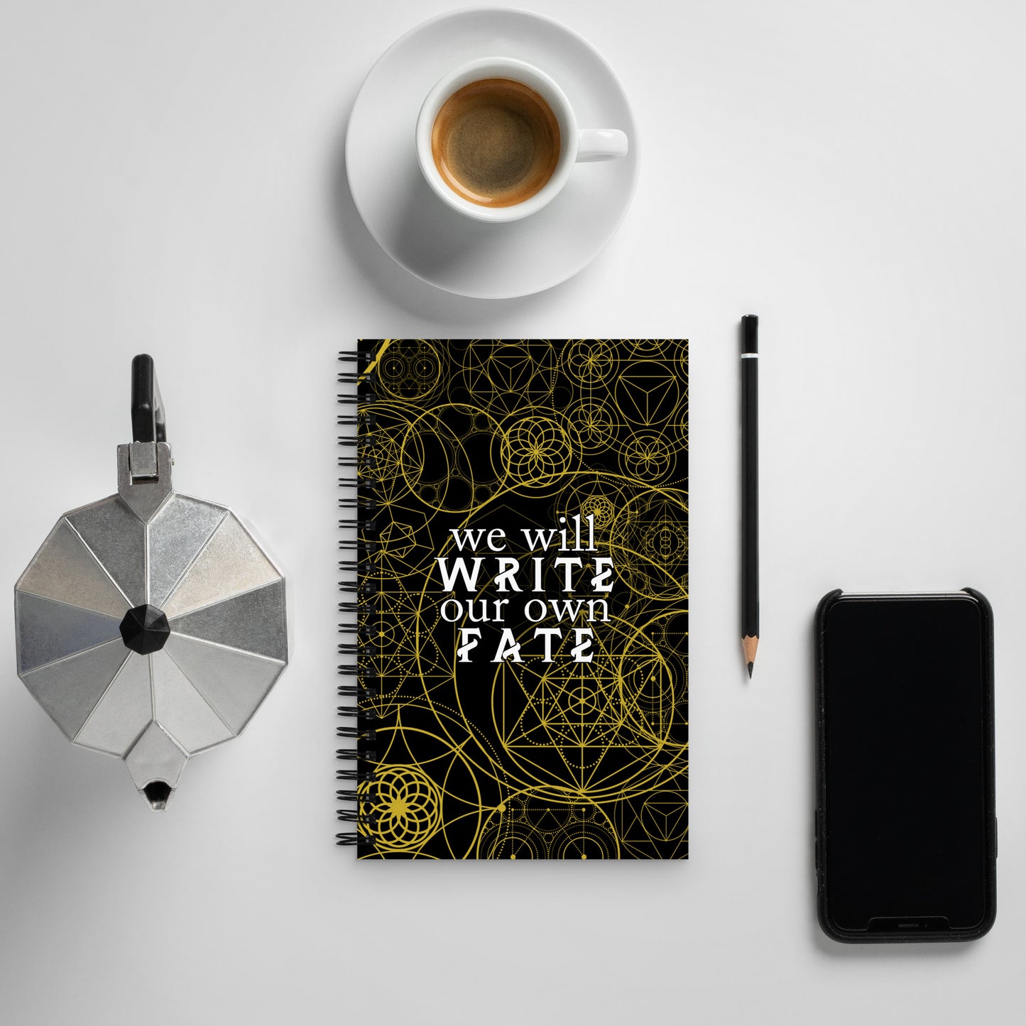 We Will Write our Own Fate Vortex Chronicles Quote Notebook