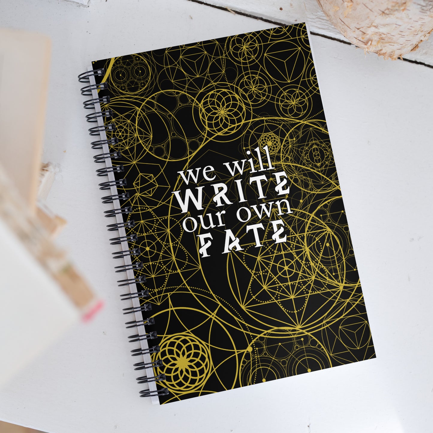 We Will Write our Own Fate Vortex Chronicles Quote Notebook