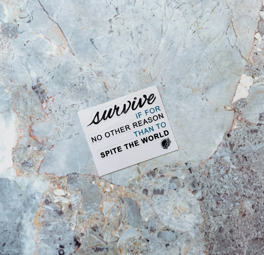 Air Awakens Survive Quote Sticker