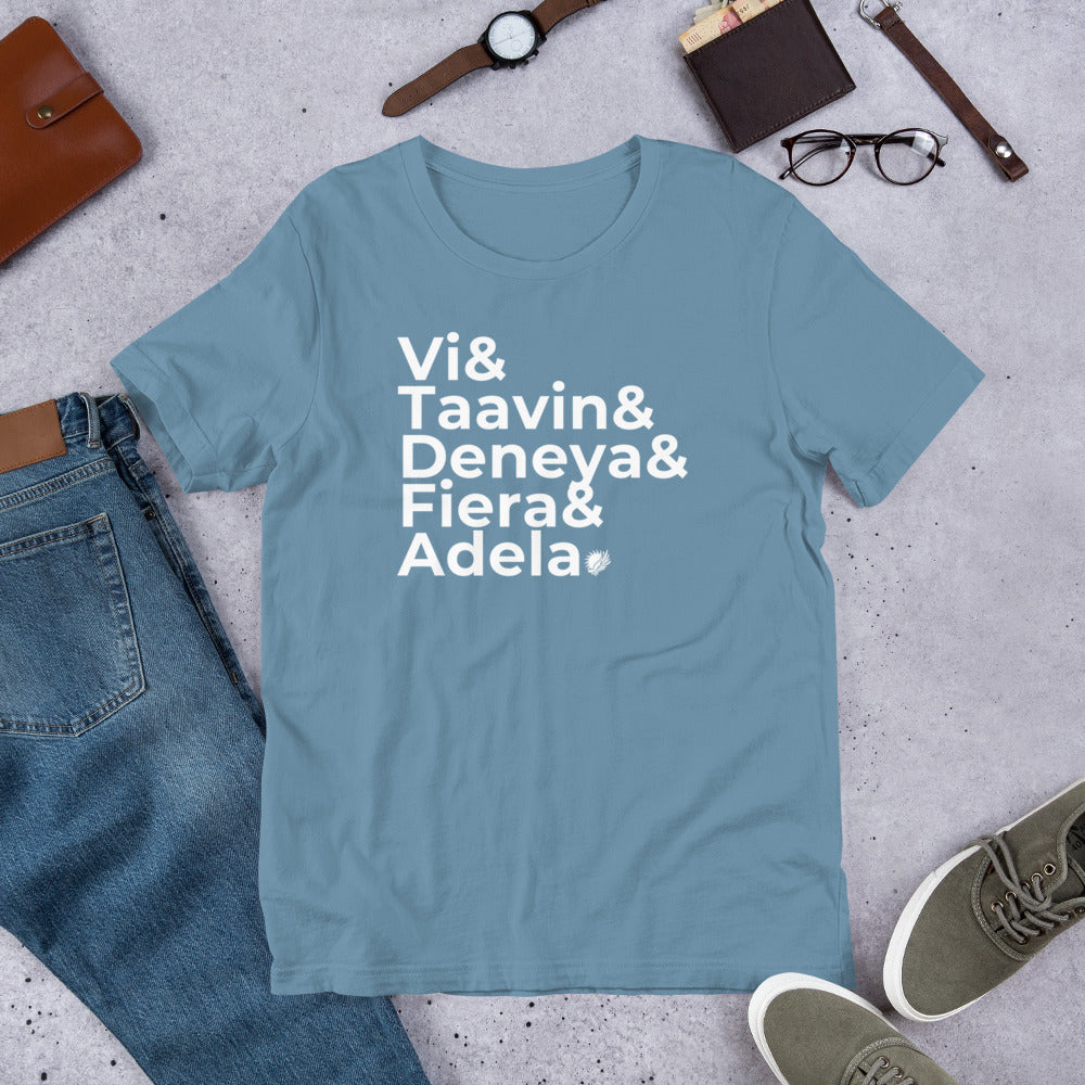 Vortex Chronicles Character Names Short-Sleeve Unisex T-Shirt